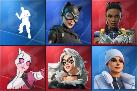 Laugh It Up, Catwoman Zero, Shuri, Gwenpool, Black Cat, Blizzard Bomber