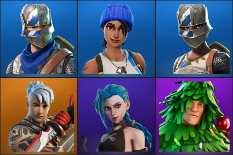 Blue Squire, Blue Team Leader, Royale Knight, Ronin, Arcane Jinx, Lt. Evergreen