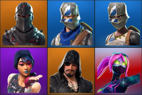 Black Knight, Blue Squire, Royale Knight, Sparkle Specialist, Blackheart, Galaxia