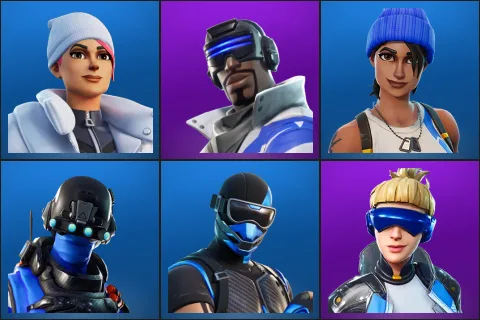 Blizzard Bomber, Blue Striker, Blue Team Leader, Carbon Commando, Fixer, Neo Versa