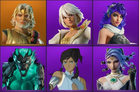 Zeus, Aphrodite, Artemis, Cerberus, Korra, Medusa