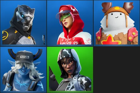 Huntmaster Saber, Arctic Adeline, Sled Ready Guff, Underworld Desdemona, Snow Sniper