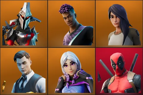 Eternal Knight, Fade, Gear Specialist Maya, Midas, Torin, Deadpool