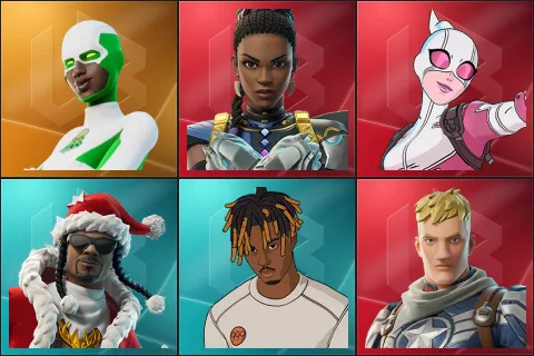 Backlash, Shuri, Gwenpool, Santa Dogg, Slayer Juice WRLD, Captain Jones