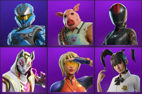UNSC Spartan, Pig the Butcher, Redline Racer, Riftreaver Drift, Tide Strider, Yuki Yubari