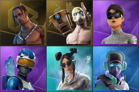 Travis Scott, Psycho Bandit, Unchained Ramirez, Mogul Master, Platinum Billie Eilish, Breakpoint