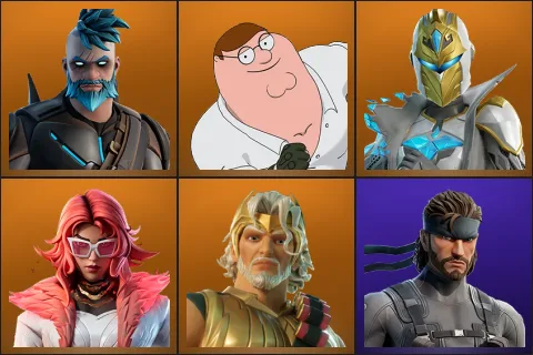 Omegarok, Peter Griffin, Spectra Knight, Valeria, Zeus, Solid Snake