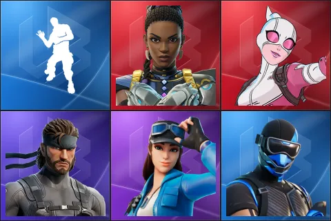 Laugh It Up, Shuri, Gwenpool, Solid Snake, Cloud Striker, Fixer