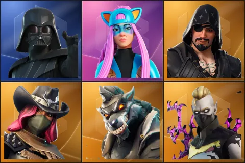 Darth Vader, Alli, Blackheart, Calamity, Dire, Driftwalker
