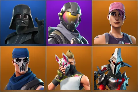 Darth Vader, Rogue Agent, Rose Team Leader, Warpaint, Drift, Eternal Knight