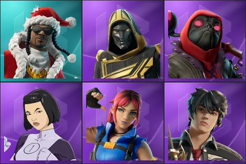 Santa Dogg, Blitz Knight, Dark Doggo, Dupli-Kate, Explorer Emilie, Minato Hakaru