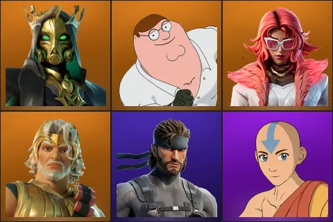Hades, Peter Griffin, Valeria, Zeus, Solid Snake, Aang