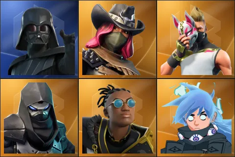Darth Vader, Calamity, Drift, Enforcer, Malik, Nezumi