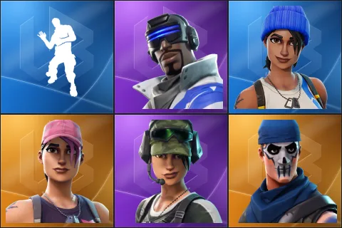 Laugh It Up, Blue Striker, Blue Team Leader, Rose Team Leader, Trailblazer, Warpaint