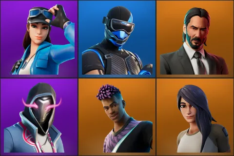 Cloud Striker, Fixer, John Wick, Xander, Fade, Gear Specialist Maya