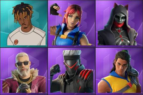 Slayer Juice WRLD, Explorer Emilie, Felina, Kingsley, Shinji, Trailblazer Tai