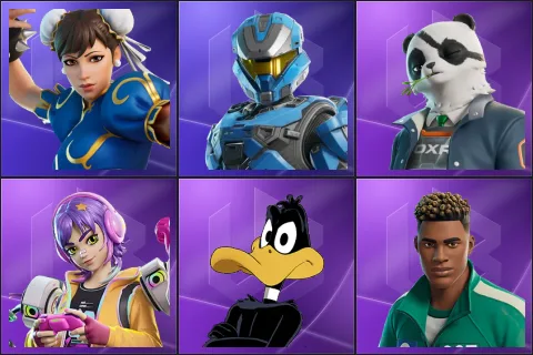Chun-Li, UNSC Spartan, Agent Patch, Battle Gamer Mae, Daffy Duck, Dalgona Destroyer