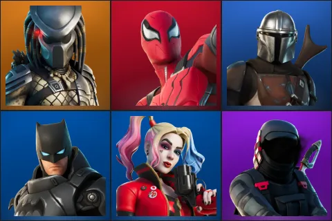 Predator, Spider-Man Zero, Mandalorian, Armored Batman Zero, Rebirth Harley Quinn, Kondor