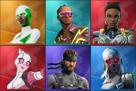 Backlash, Lewis Hamilton, Shuri, Gwenpool, Solid Snake, Zadie