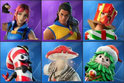 Explorer Emilie, Trailblazer Tai, Holiday Boxy, Mr. Dappermint, Redcap, Winterfest Bushranger