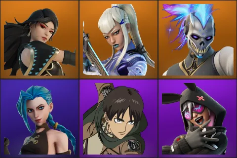 Era, Mizuki, Renzo the Destroyer, Arcane Jinx, Eren Jaeger, Highwire