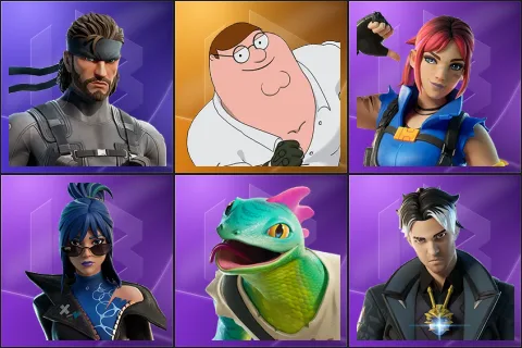 Solid Snake, Peter Griffin, Explorer Emilie, Hope, Lizzik, Montague