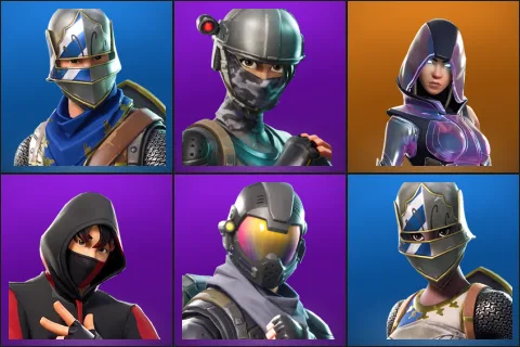 Blue Squire, Elite Agent, Glow, IKONIK, Rogue Agent, Royale Knight