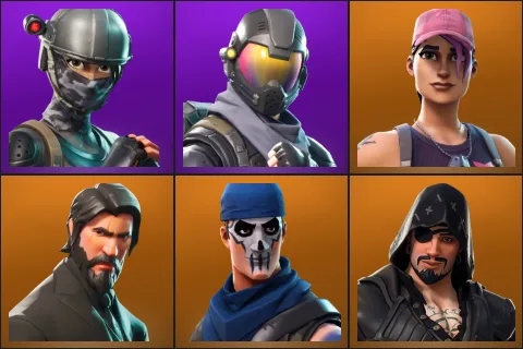 Elite Agent, Rogue Agent, Rose Team Leader, The Reaper, Warpaint, Blackheart