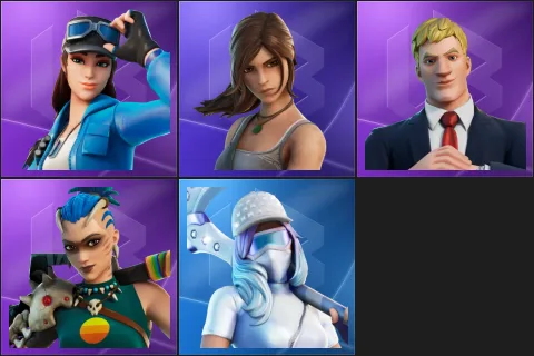 Cloud Striker, Lara Croft, Agent Jones, Tarana, Diamond Diva