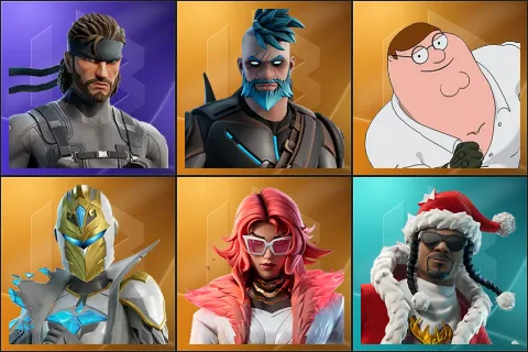 Solid Snake, Omegarok, Peter Griffin, Spectra Knight, Valeria, Santa Dogg