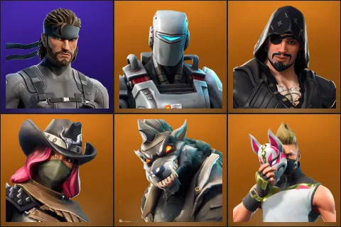 Solid Snake, A.I.M., Blackheart, Calamity, Dire, Drift