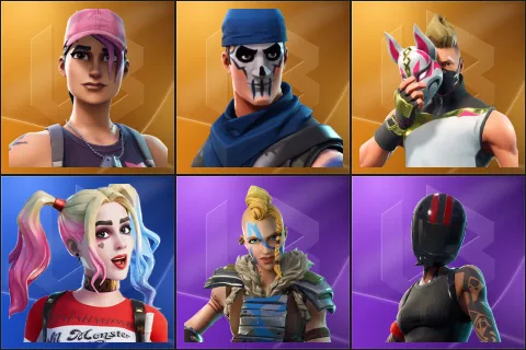 Rose Team Leader, Warpaint, Drift, Harley Quinn, Huntress, Redline