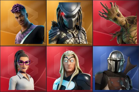 Fade, Predator, Groot, Jennifer Walters, Thor, Mandalorian