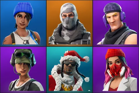 Blue Team Leader, Havoc, Sub Commander, Trailblazer, Santa Dogg, Yulejacket