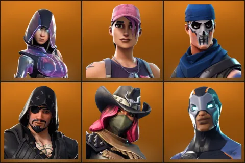 Glow, Rose Team Leader, Warpaint, Blackheart, Calamity, Carbide