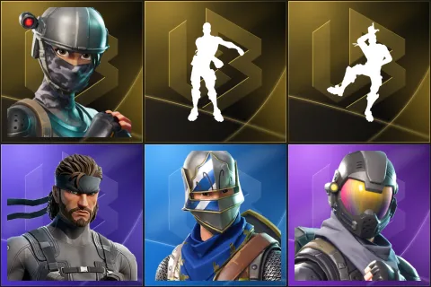 Elite Agent, Floss, Take The L, Solid Snake, Blue Squire, Rogue Agent