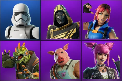 First Order Stormtrooper, Blitz Knight, Explorer Emilie, Mecha R3X, Pig the Butcher, Power Punk