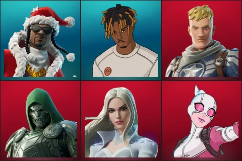 Santa Dogg, Slayer Juice WRLD, Captain Jones, Doom, Emma Frost, Gwenpool