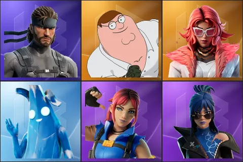 Solid Snake, Peter Griffin, Valeria, Polar Peely, Explorer Emilie, Hope