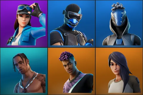 Cloud Striker, Fixer, Sultura, Travis Scott, Fade, Gear Specialist Maya