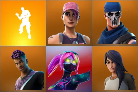 Laugh It Up, Rose Team Leader, Warpaint, Fade, Galaxia, Gear Specialist Maya