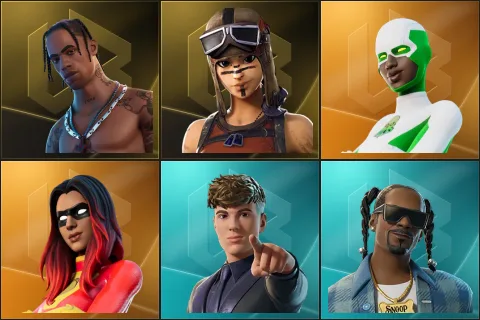 Travis Scott, Renegade Raider, Backlash, Joltara, Clix, Snoop Dogg