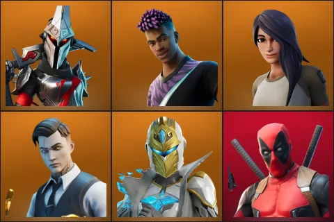 Eternal Knight, Fade, Gear Specialist Maya, Midas, Spectra Knight, Deadpool