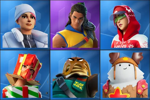 Blizzard Bomber, Trailblazer Tai, Arctic Adeline, Holiday Boxy, Major Mancake, Sled Ready Guff