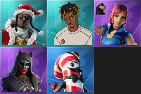 Santa Dogg, Slayer Juice WRLD, Explorer Emilie, Felina, Mr. Dappermint