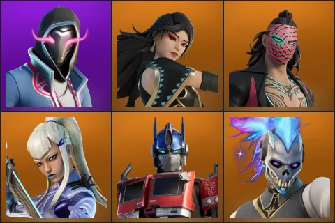 Xander, Era, Kado Thorne, Mizuki, Optimus Prime, Renzo the Destroyer