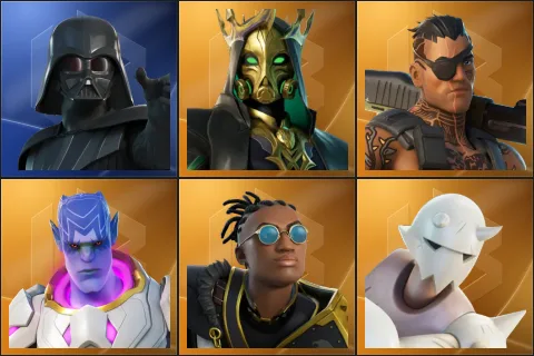 Darth Vader, Hades, Joey, Kymera, Malik, Snap
