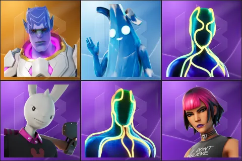 Kymera, Polar Peely, Flow, Guggimon, Pulse, Sunny