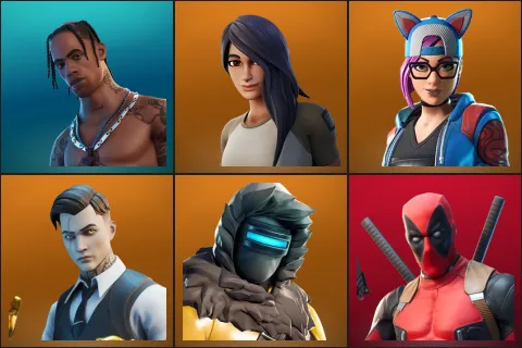 Travis Scott, Gear Specialist Maya, Lynx, Midas, Zenith, Deadpool