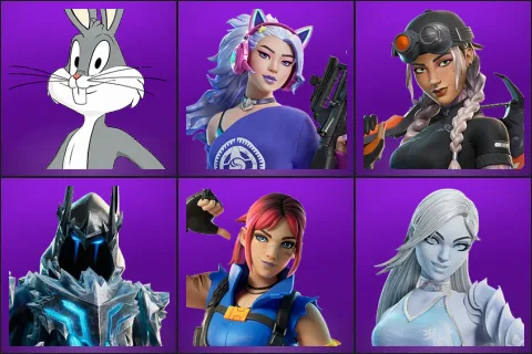Bugs Bunny, Dasha, Elite Jules, Exalted Ice King, Explorer Emilie, Lady Windfrost